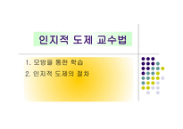 인지적 도제 교수법 -  모방을 통한 학습 - 인지적 도제의 절차 -1
