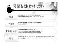 도가의 영향 - 죽림칠현 -2