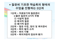 토의식 회의식 교수법 - 질문에 기초한 학습회의 형태의 수업을 진행하는 5단계 -20