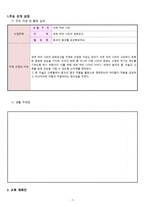 세계 여러나라 - 유아미술교육 모의수업 교육계획안 -3