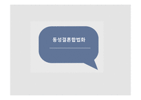 철학의이해 동성결혼합법화 -1