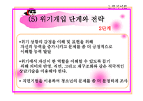 자살구상 청소년을 위한 위기상담, 이혼가정 청소년을 위한 위기상담 -13