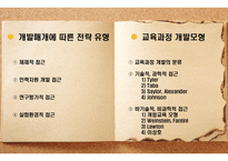 교육과정개발전략유형 및 개발모형 -2