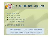팀 리더십 개념과 특성 -5