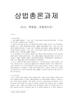 상법총론과제 - 리스, 팩토링, 프랜차이즈 -1