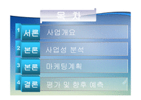 웰빙 카페 사업계획서 -2