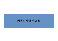 커뮤니케이션과정,기본모형 -1