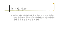 자본주의 사회와 문화 - 축구 -10