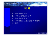 구매네트워크 관리 의의, 구축 -2