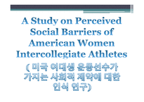 체육원리 (스포츠 사회학) - 운동선수의 스포츠 참여 -19