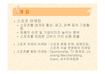 스포츠 에이젼트 - 스포츠 마케팅 -2