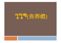 상장례 - 의례적 특징, 의미 -1