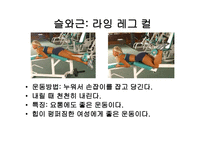 웨이트 트레이닝 초보자를 위한 기초 프로그램 -5