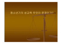 청소년기의 성교육 문제 -1