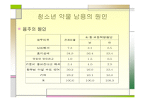 청소년 음주 및 약물 -11