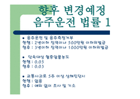 음주운전 관한 법률, 음주운전 의 기준 -8