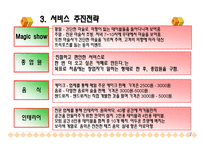 magic 카페 사업계획서 - 마케팅 전략 -7