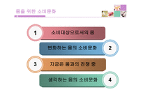 몸을 위한 소비문화 -4