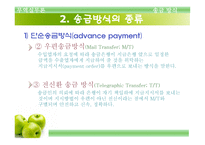 송금방식에 의한 대금결제 -6