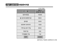 F&F CENTER FOOD&FITNESS CENTER 사업계획서 -15