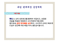 과일 판매 및 배달 서비스 사업계획서 -11