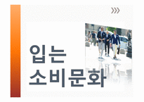 입는소비문화 - 옷을 입는 의미는, 입는 소비문화의 변화 과정, 입는 소비문화 모습, 생각하며 입는 소비문화 -1