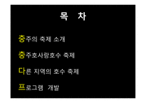 실용적글쓰기 - 충주의 축제 소개, 충주호사랑호수 축제, 다른 지역의 호수 축제, 프로그램 개발 -2