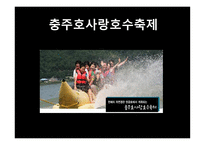 실용적글쓰기 - 충주의 축제 소개, 충주호사랑호수 축제, 다른 지역의 호수 축제, 프로그램 개발 -9