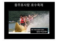 실용적글쓰기 - 충주의 축제 소개, 충주호사랑호수 축제, 다른 지역의 호수 축제, 프로그램 개발 -13