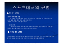 스포츠의일탈 개념, 규범, 특성 -4