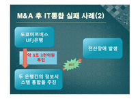 M&A게임에서의 관리_분석, 실패사례 -8