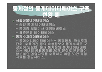 통계 데이터베이스 정의, 의미    -8