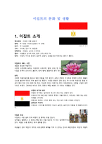 이집트의 문화 및 생활 -1