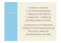 President’s day, Lemon tree, 미국의 음악 -7