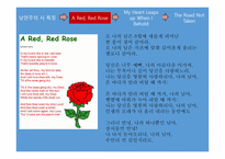 Poet of Romanticism, 낭만주의 시 특징 -11