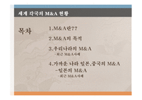 세계 각국의 M&A 현황-2