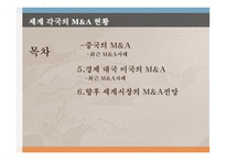 세계 각국의 M&A 현황-3