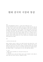 현 대중국의 시장과 통상-1
