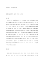 [영국문학] 햄릿의 광인 연극 - 광인의 언어를 중심으로-1