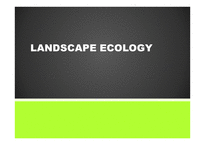 경관 생태학 LANDSCAPE ECOLOGY-1