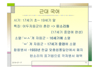 어두 자음 군의 변천 개요-10