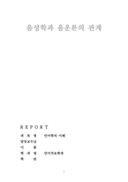 음성학과 음운론의 관계-1