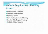 자재 소요계획 Material Requirements Planning-17