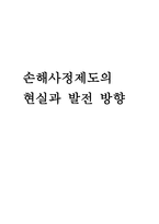 손해사정 제도의 현실과 발전방향-1