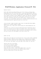 WAP(Wireless Application Protocol)의 개요-1