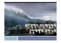 부산광역시 지진해일 방지 종합대책에 관한 논의-1