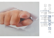 한국의 권위주의 적요 소해 결방 안-1