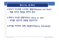 [정치학] 2004년 미국대통령선거- Bush Vs. Kerry(조지부시와 존케리) 정치 캠페인 분석-8