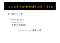 1930년대 후반부터 1940년대 초반까지 시대 개관 과시 흙속의 진주-3