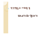 인간 행동과 사회환경 태내기와 영아기-1